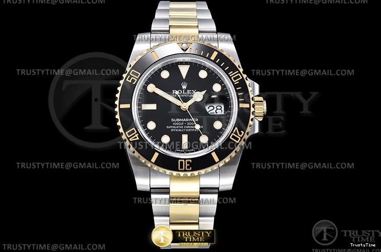 0501 Submariner 116613LN 904L YG SS Black GMF V2 VR DailyWear 1089